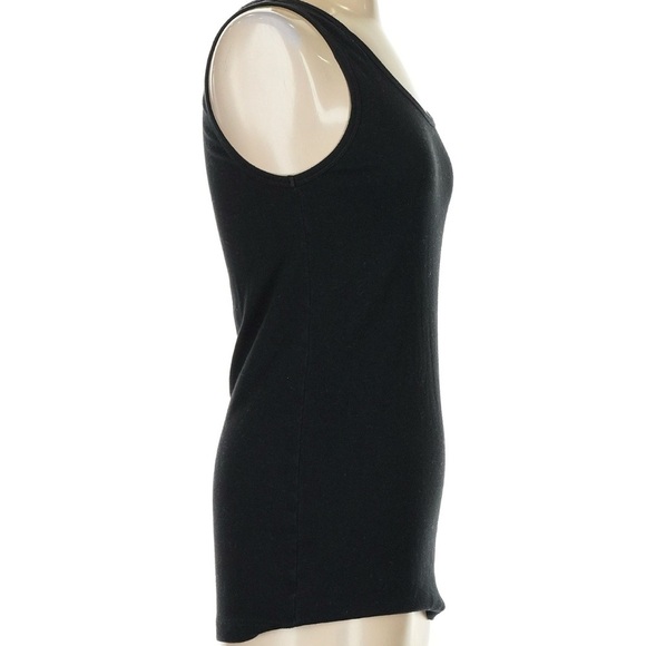 Splendid Black Fitted Tank Top with Wide Straps - Picture 4 of 6